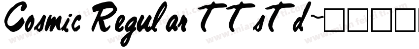Cosmic Regular ttstd字体转换